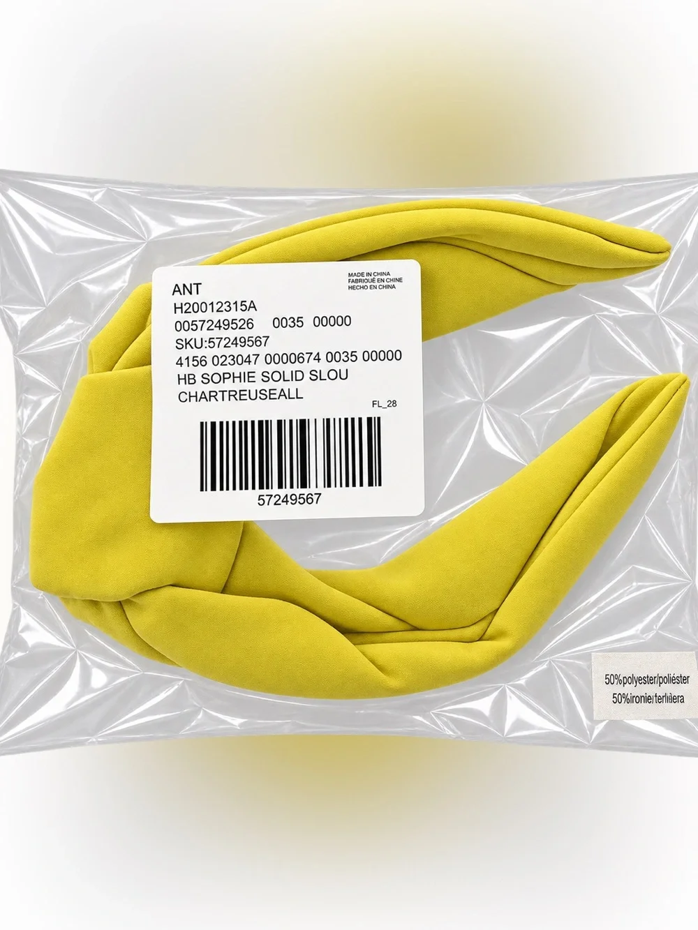 Ezra Knotted Headband - Chartreuse Yellow